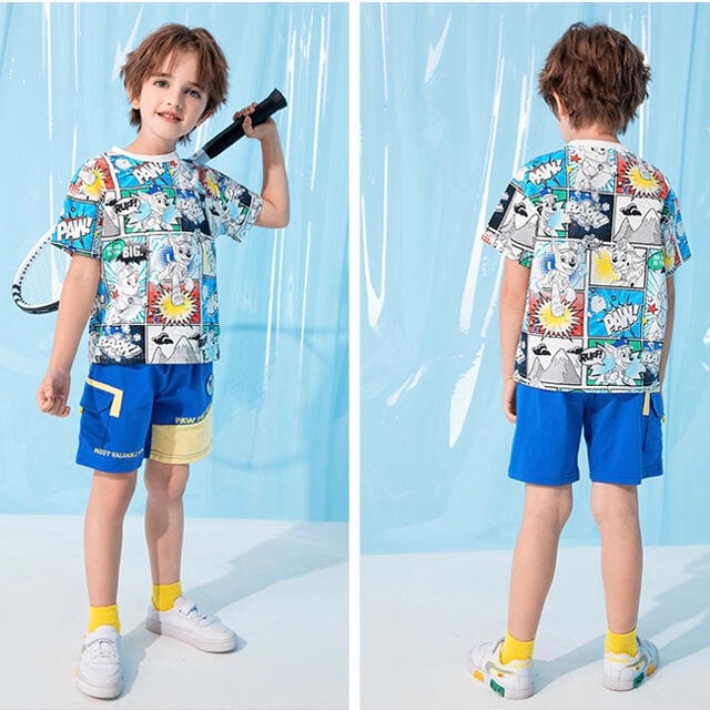 新品　パウパトロール　パウパト　半袖　Tシャツ　110cm 2点 キッズ/ベビー/マタニティのキッズ服男の子用(90cm~)(Tシャツ/カットソー)の商品写真