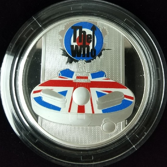 銀貨イギリス　ミュージックレジェンド　THE WHO  1オンス　プルーフカラー銀貨