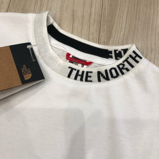 THE NORTH FACE(ザノースフェイス)の【海外限定】新作　ノースフェイス　レディース　リブロゴ　Tシャツ　ホワイト　M レディースのトップス(Tシャツ(半袖/袖なし))の商品写真