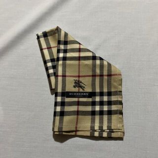 バーバリー(BURBERRY)のバーバリー　ハンカチ　未使用品　ゴールドチェック　#867(ハンカチ)