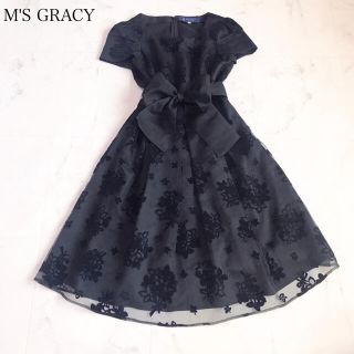 M'S GRACY - エムズグレイシー ブーケ柄ワンピースの通販 by shop ...