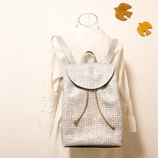 ミナペルホネン×リバティ 大人のリュックサック  ハンドメイドのファッション小物(バッグ)の商品写真