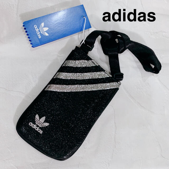 adidas(アディダス)の【新品】adidas アディダスオリジナルス★スマホポーチ きらきらポーチ  メンズのバッグ(ウエストポーチ)の商品写真