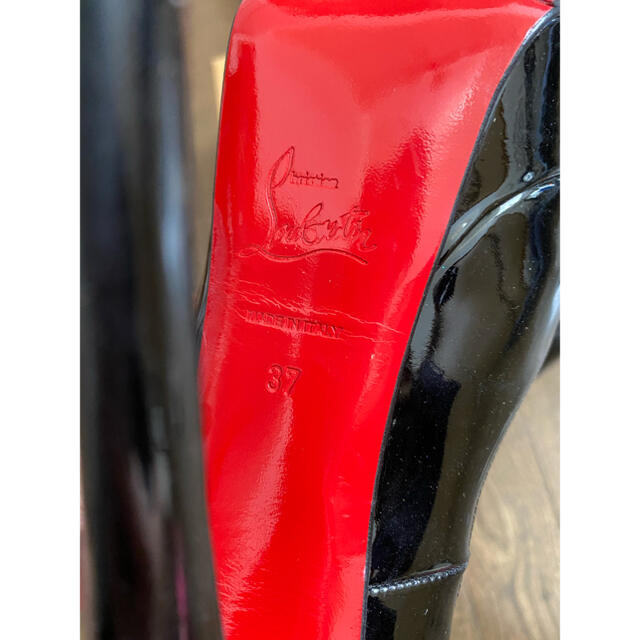 Christian Louboutin(クリスチャンルブタン)のクリスチャンルブタン  lady peep 37 ブラック　黒　パンプス レディースの靴/シューズ(ハイヒール/パンプス)の商品写真