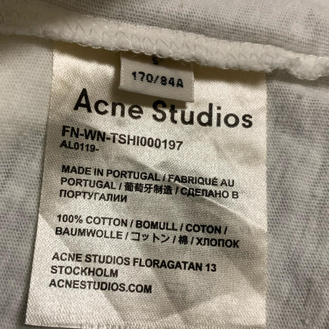 ACNE(アクネ)のACNE STUDIOS バックロゴT レディースのトップス(Tシャツ(半袖/袖なし))の商品写真