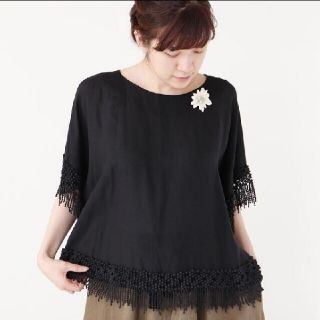 試着のみ ミナペルホネン meadow グレーのワンピース