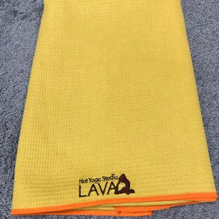 【値下げ】ホットヨガ　LAVA  ラバ　ラグ　イエロー　(ヨガ)