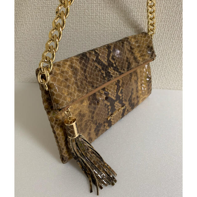 送料込☆MICHAEL KORS パイソン お財布バッグ ワンショルダー www ...