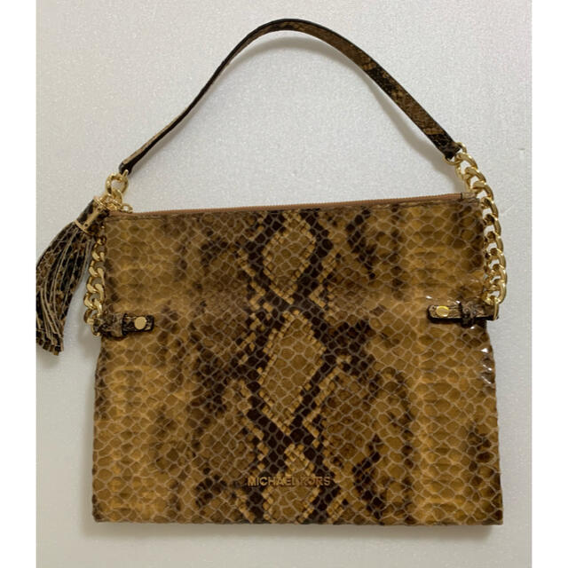 送料込☆MICHAEL KORS パイソン お財布バッグ ワンショルダー www ...