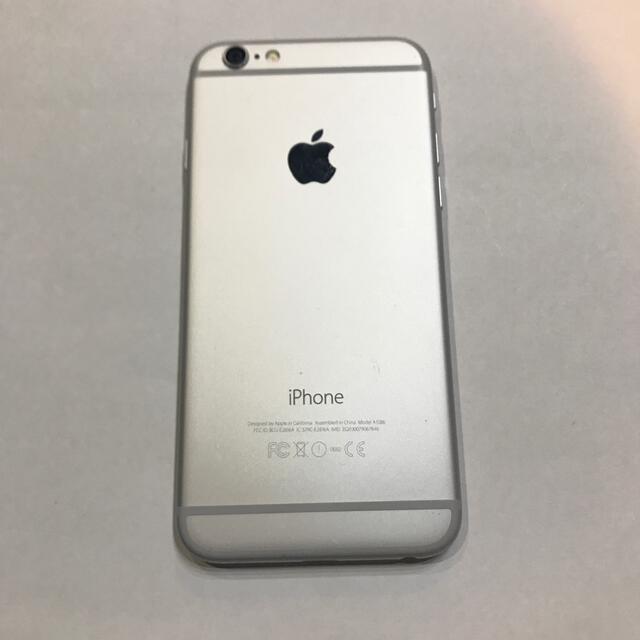 iPhone(アイフォーン)のかどぅー様専用　iphone6 16GB docomo ホワイト　シルバー スマホ/家電/カメラのスマートフォン/携帯電話(スマートフォン本体)の商品写真