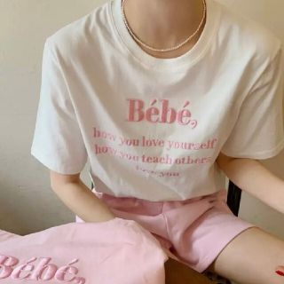 ディーホリック(dholic)の人気商品🌼Bebe刺繍入り ロゴＴシャツ(Tシャツ(半袖/袖なし))