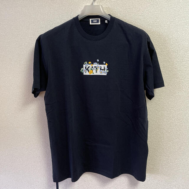 KITH ボックスロゴ　新品未使用　Tシャツ　ネイビー　Mサイズ！トップス
