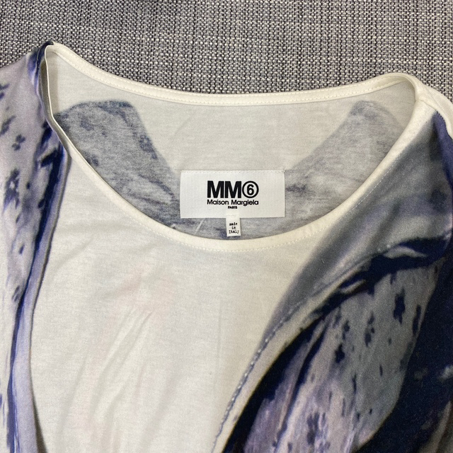 MM6(エムエムシックス)の★mm6完売ドレス転写プリントロングTシャツワンピース★美品 レディースのワンピース(ロングワンピース/マキシワンピース)の商品写真