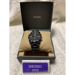 セイコー(SEIKO)のセイコー5 7S26-02T 自動巻腕時計 ブラック (腕時計(アナログ))