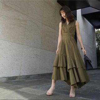 スナイデル(SNIDEL)のVolume Shirt Dress 完売品 M(ロングワンピース/マキシワンピース)