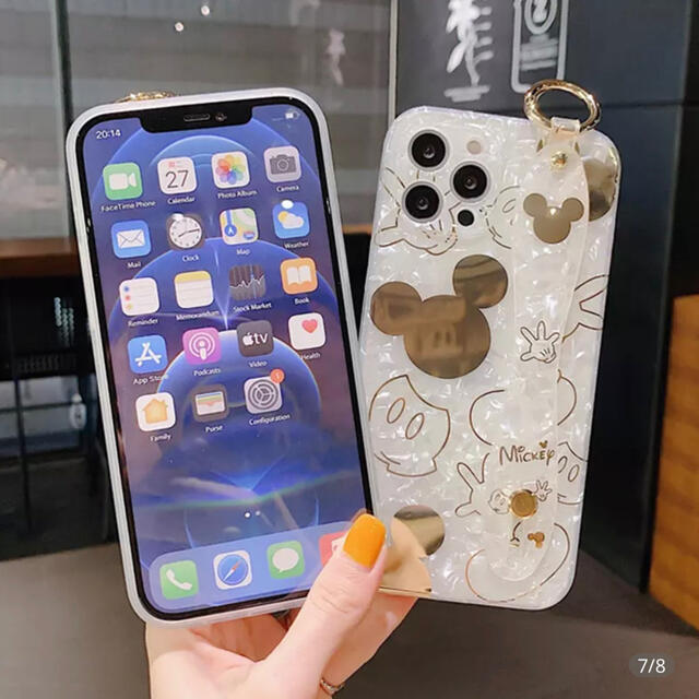 iPhoneミッキー携帯リストバンドケース スマホ/家電/カメラのスマホアクセサリー(iPhoneケース)の商品写真