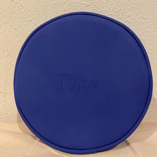 ディオール(Dior)の未使用 Dior ポーチ 円形  ブルー　コインケース　小銭入れ(ポーチ)