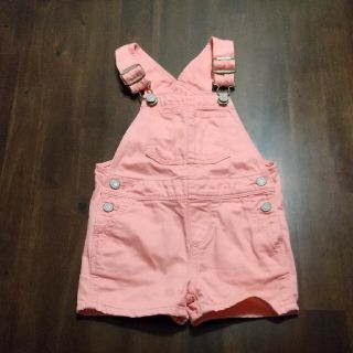 ベビーギャップ(babyGAP)のbabyGAP ピンクサロペット 80cm(パンツ)