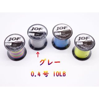 JOF　PEライン　10lb　0.4号　グレー　4編み 300m(釣り糸/ライン)