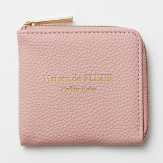 メゾンドフルール(Maison de FLEUR)の【お値下げ】　MORE  モア ５月号付録　大人ピンクのレザー調ミニ財布(財布)