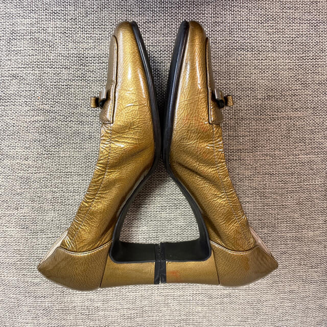 ◆ RIZ Comfort リズ パンプス ゴールド 23cm レディース レディースの靴/シューズ(ハイヒール/パンプス)の商品写真