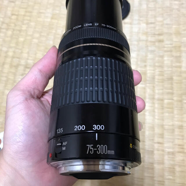 Canon(キヤノン)の【中古】Canon EF75-300mm F4-5.6 II USM スマホ/家電/カメラのカメラ(レンズ(単焦点))の商品写真