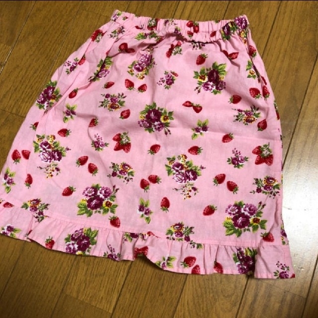 ニッセン(ニッセン)の浴衣ドレス　Nissen　イチゴ キッズ/ベビー/マタニティのキッズ服女の子用(90cm~)(甚平/浴衣)の商品写真