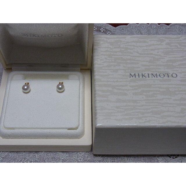 MIKIMOTO(ミキモト)のミキモト　MIKIMOTO　パール　ダイヤピアス　YG レディースのアクセサリー(ピアス)の商品写真