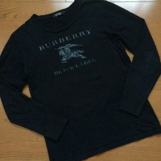 バーバリー(BURBERRY)の美品 BURBERRY BLACK LABEL バーバリー長袖カットソーサイズ2(Tシャツ/カットソー(七分/長袖))