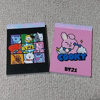 ボウダンショウネンダン(防弾少年団(BTS))のBT21メモ帳2冊セット(ノート/メモ帳/ふせん)