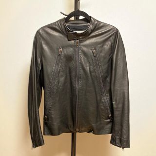 マルタンマルジェラ(Maison Martin Margiela)のMaison Margiela マルジェラ ハの字 ライダース 46 ブラック(ライダースジャケット)