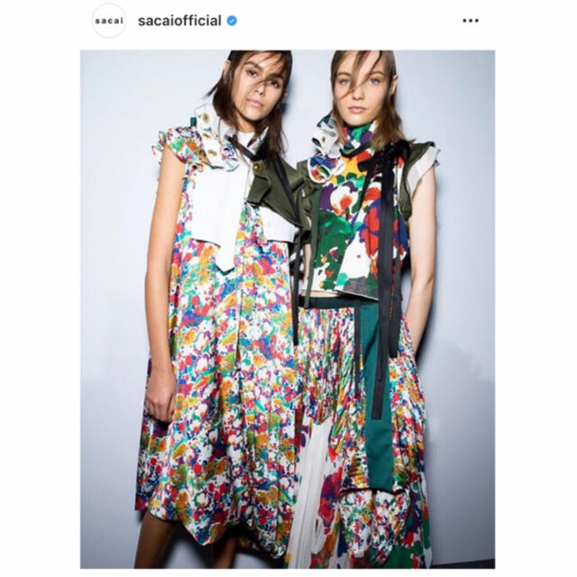 sacai(サカイ)の最終値下げsacai ワンピース レディースのワンピース(ひざ丈ワンピース)の商品写真