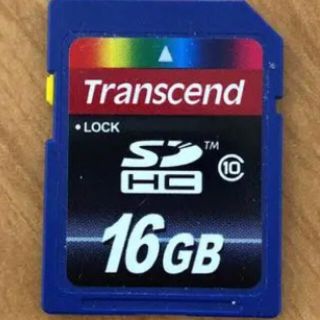 トランセンド(Transcend)の【ジャンク品】トランセンド SDカード SDHC 16GB(PC周辺機器)