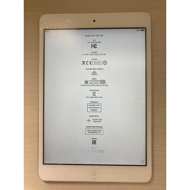 iPad mini model A1432 EMC2607