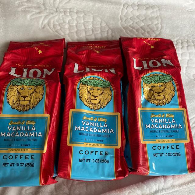 LION(ライオン)のハワイライオンコーヒーバニラマカダミア283g 10オンス3個セット 食品/飲料/酒の飲料(コーヒー)の商品写真