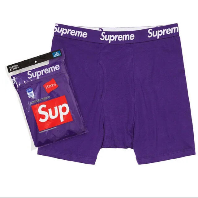 Supreme(シュプリーム)のSupreme®/Hanes® Boxer Briefs Purple1枚 メンズのアンダーウェア(ボクサーパンツ)の商品写真