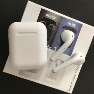 アイフォーン(iPhone)のワイヤレスイヤホン iPhone イヤホン Bluetooth i12(ヘッドフォン/イヤフォン)