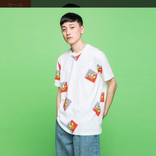 アディダス(adidas)のアディダスオリジナルス　総柄　派手　Tシャツ　メンズ　O(XL) サイズ(Tシャツ/カットソー(半袖/袖なし))