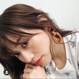 マウジー(moussy)の大人気商品★MOUSSY WOOD HOOP ピアス★マウジーウッドピアス★新品(ピアス)