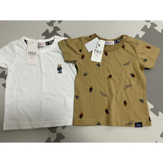 POLO RALPH LAUREN(ポロラルフローレン)のポロベア　Tシャツ　総柄 キッズ/ベビー/マタニティのベビー服(~85cm)(Ｔシャツ)の商品写真