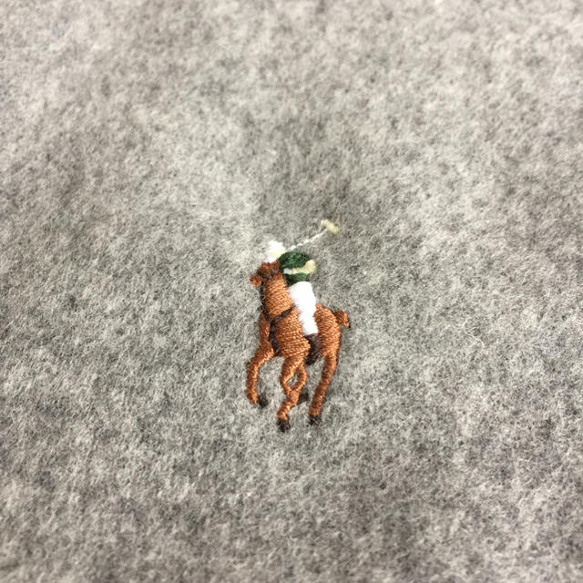 POLO RALPH LAUREN(ポロラルフローレン)の新品✨イタリア製 ウール100% マフラー / グレー メンズのファッション小物(マフラー)の商品写真