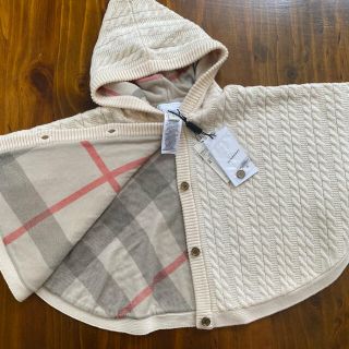 バーバリー(BURBERRY)の新品タグ付 バーバリー❤︎ケーブルニット ポンチョ (コート)