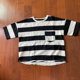 キューブシュガー(CUBE SUGAR)のCUBE SUGAR ボーダーTシャツ　ブラックホワイト(Tシャツ(半袖/袖なし))