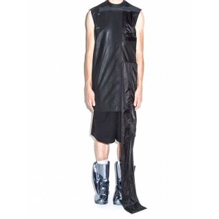 新古 定価20万 RICK OWENS ストール ベスト ブラック XS ジップ - ベスト