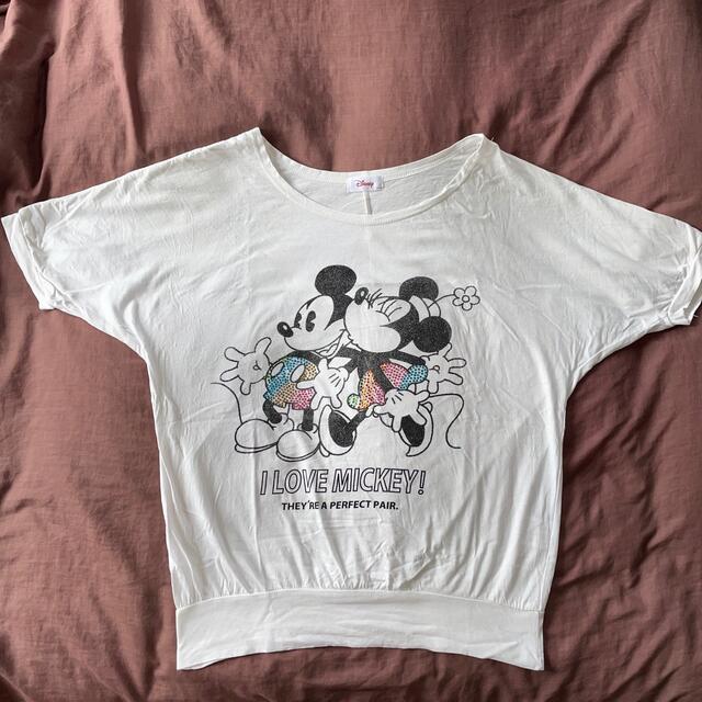 ディズニー　スパンコールTシャツ　ミッキー