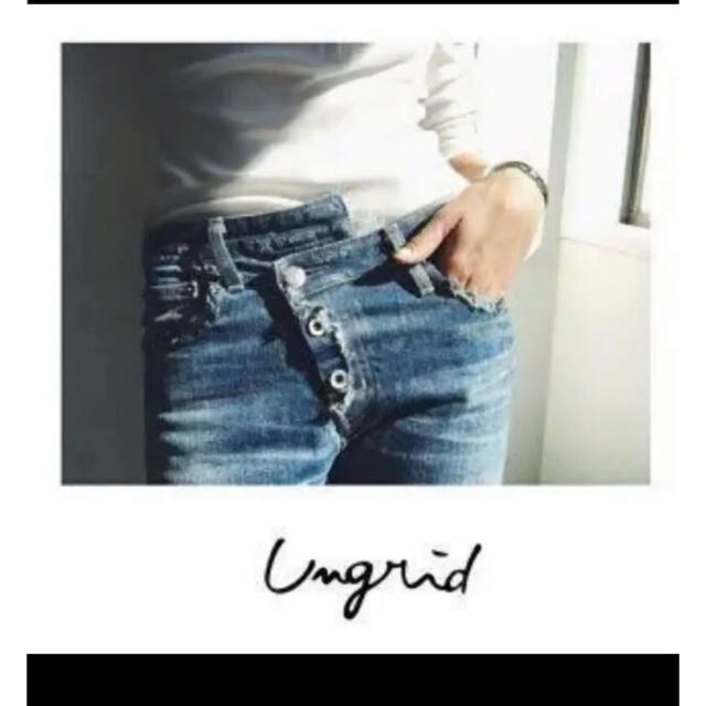 Ungrid(アングリッド)のウエストリメイクストレートデニム レディースのパンツ(デニム/ジーンズ)の商品写真