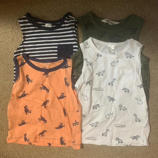 H&M(エイチアンドエム)のH&M BABY KIDS タンクトップ キッズ/ベビー/マタニティのキッズ服男の子用(90cm~)(Tシャツ/カットソー)の商品写真