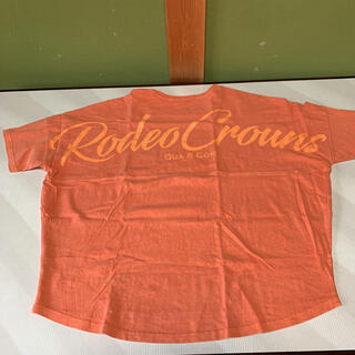ロデオクラウンズワイドボウル(RODEO CROWNS WIDE BOWL)のRODEO CROWNS オレンジTシャツ(Tシャツ(半袖/袖なし))
