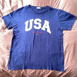 ブラウニー(BROWNY)のBROWNY ブラウニー USAプリント Tシャツ メンズ サイズ L ネイビー(Tシャツ/カットソー(半袖/袖なし))