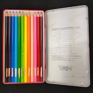 ミツビシエンピツ(三菱鉛筆)の色鉛筆  12色(色鉛筆)